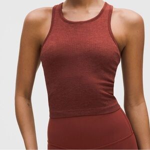 lululemon athletica ebb to street cropped racer back size 4 Rockwood